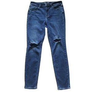 Old Navy‎ Rockstar Super Skinny High Rise Distressed Ankle Jeans Sz. 6